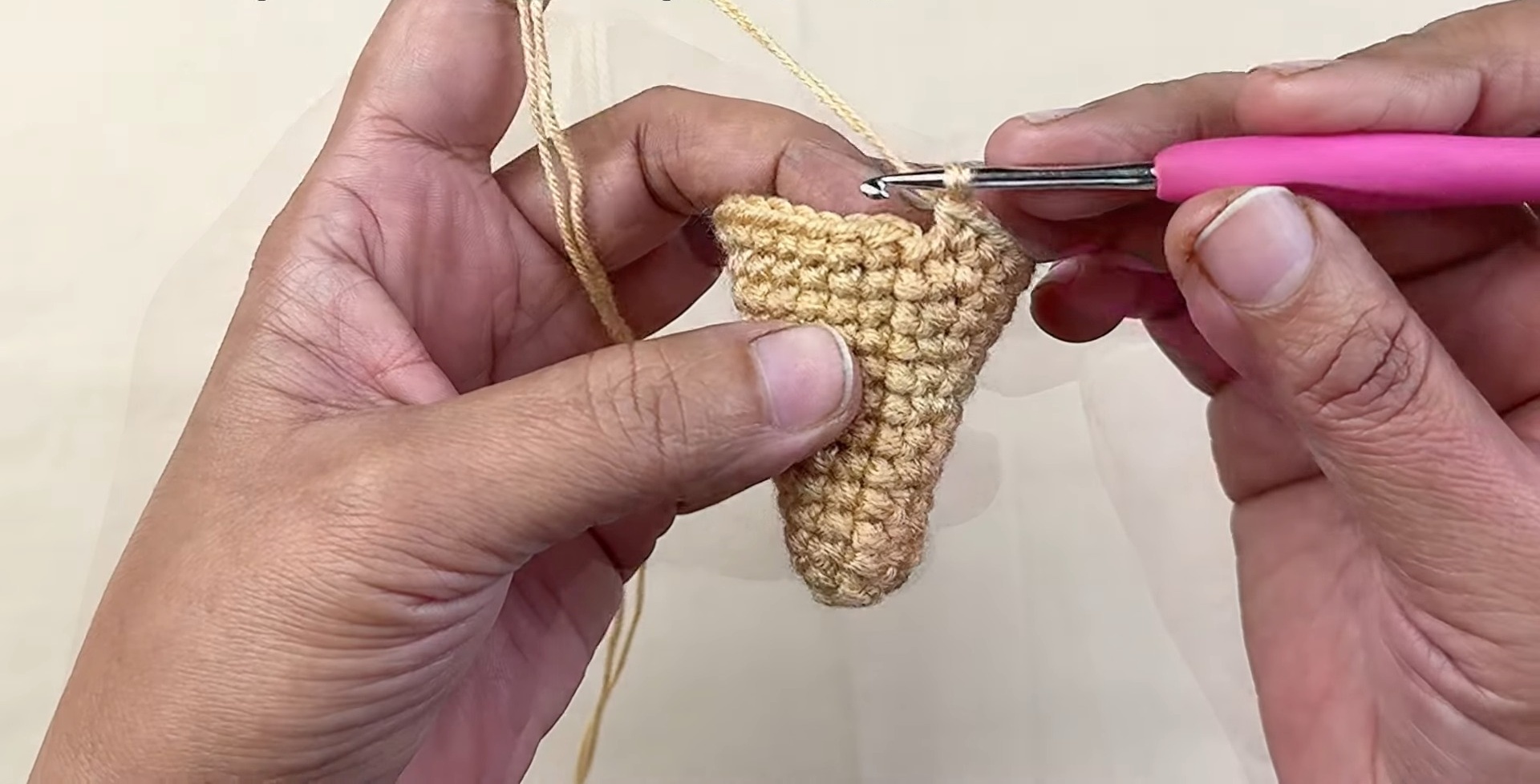DIY Crochet Ice Cream Cone Keychain Guide