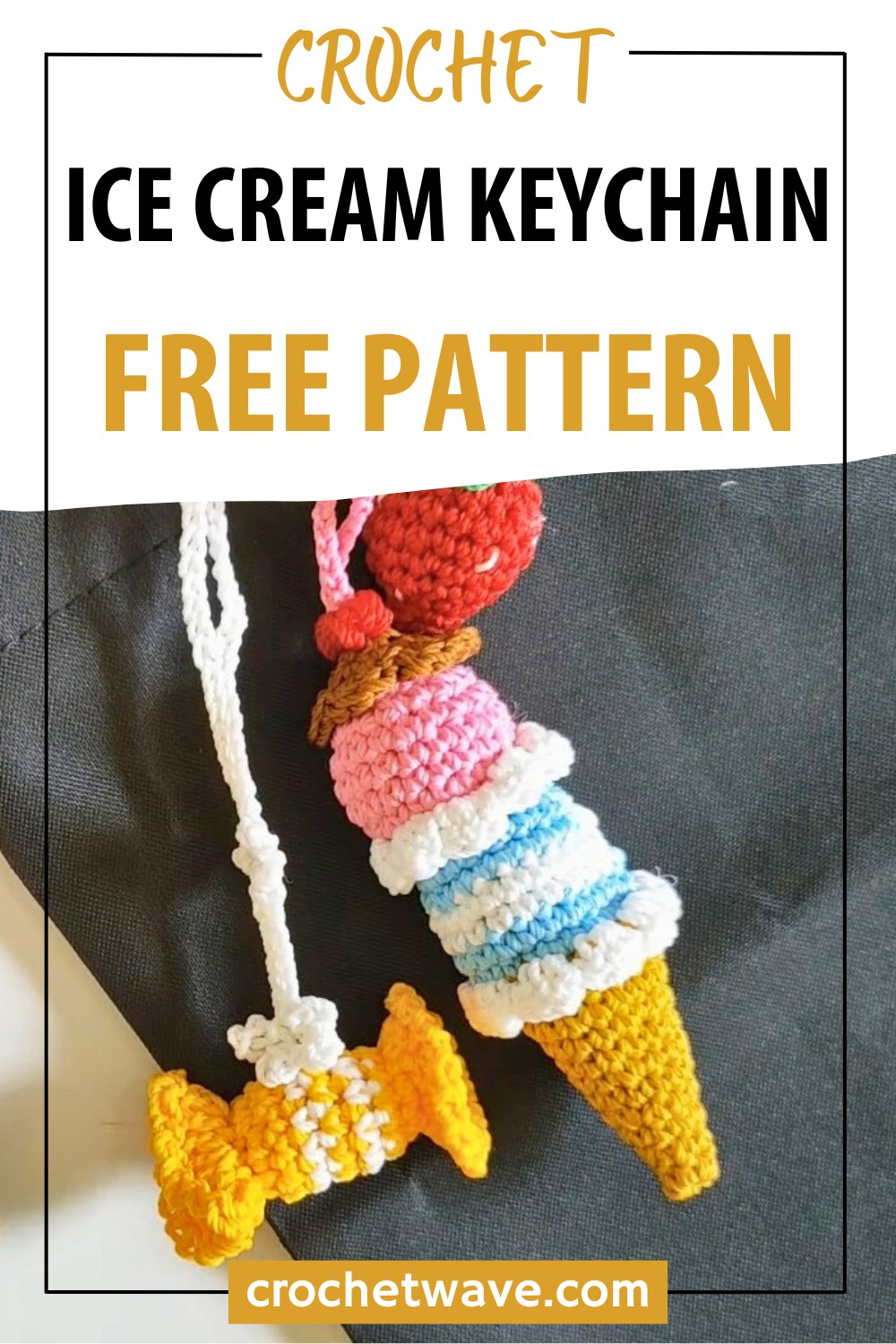 Create a Charming Crochet Ice Cream Keychain: Guide for Beginners