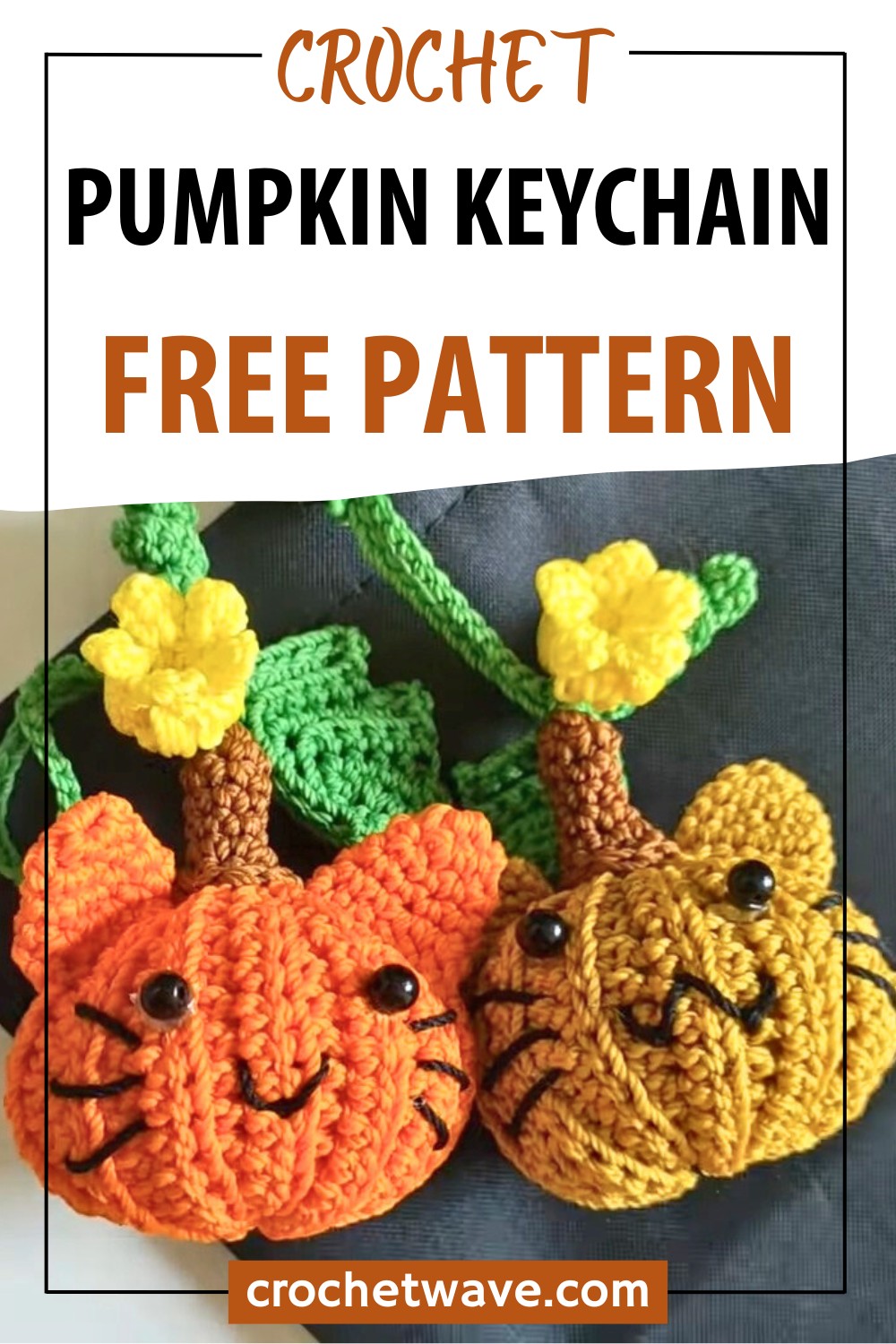 Charming Crochet Keychains: Pumpkin & Cat Design Guide