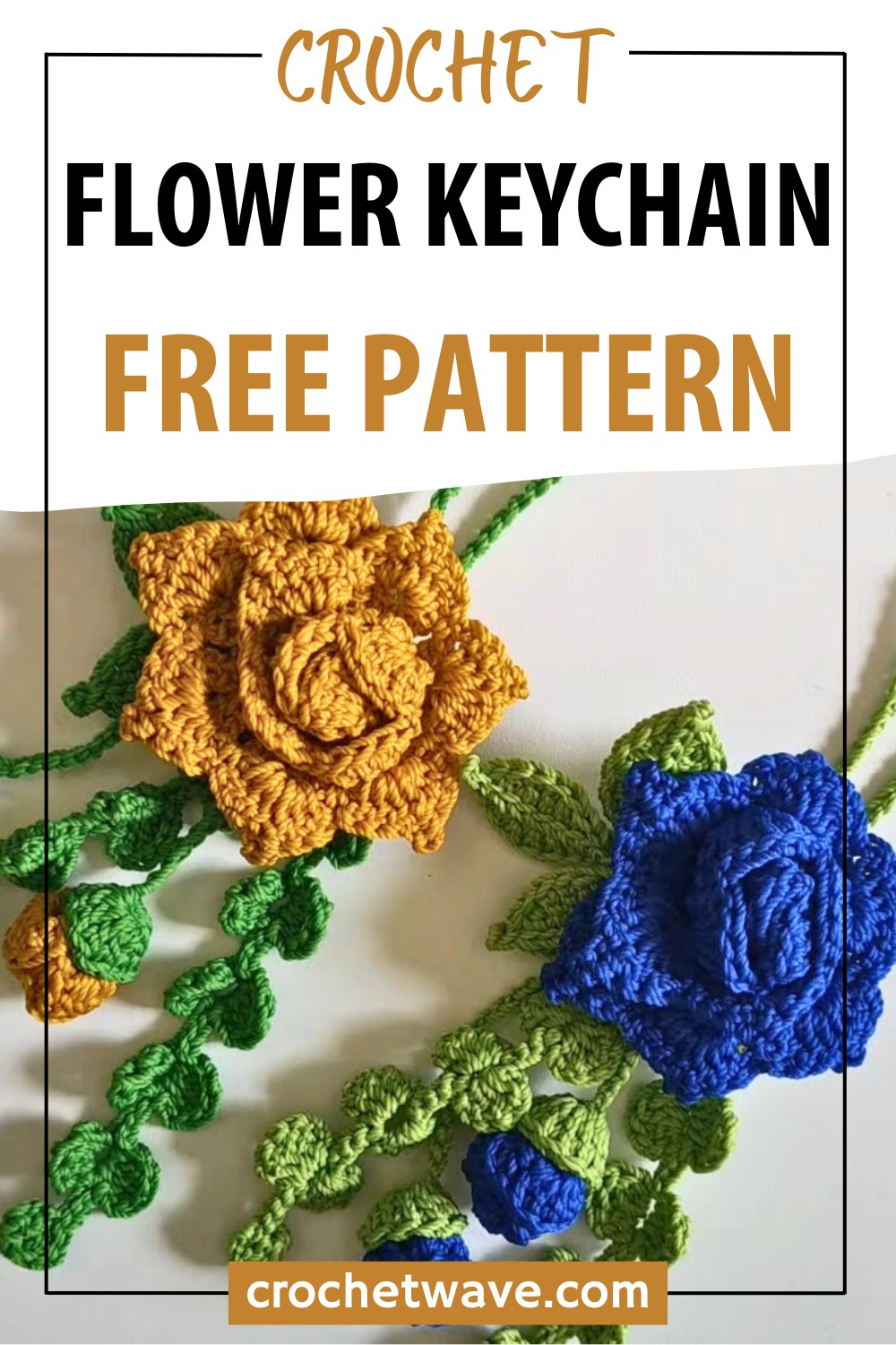 Cute Crochet Flower Keychain | Perfect for Bags & Keys