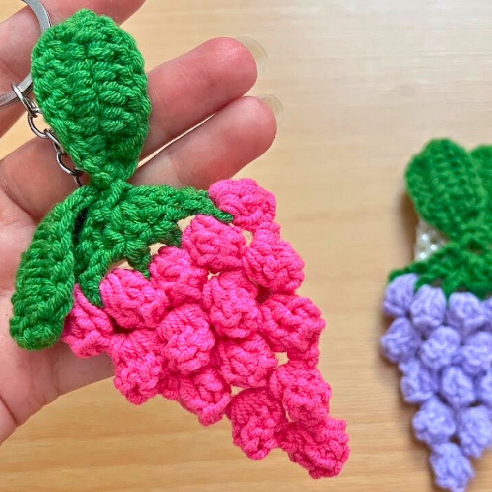 How to Crochet a Grape Keychain – Simple & Fun Tutorial