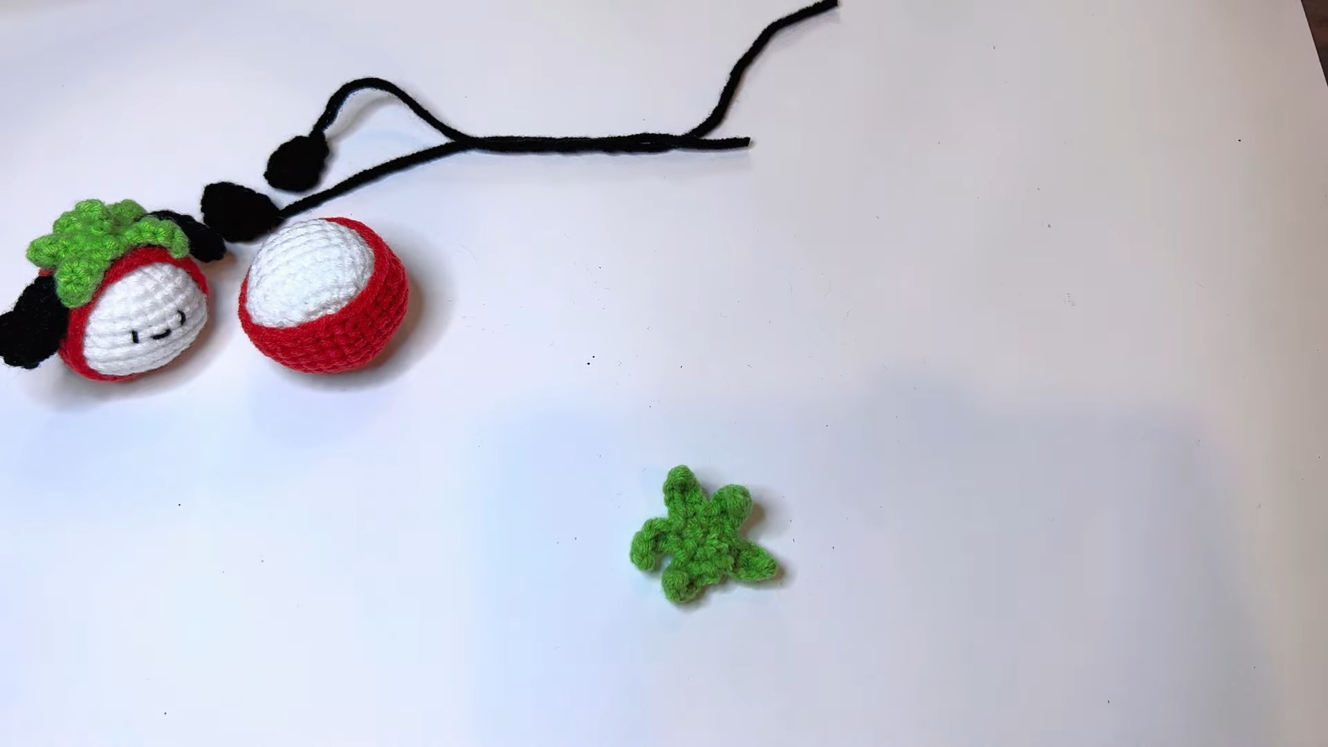 Adorable Strawberry Dog Keychain – Crochet Pattern